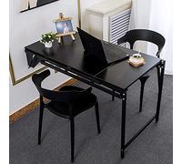 YCVAWEOD Wall Mounted Table, Fold Out Convertible Desk Multi-Function Computer Writing Floating Desk, Home Office Kitchen Wood Wall Hanging Desk,F LWX