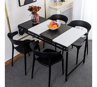 YCVAWEOD Wall Mounted Table, Fold Out Convertible Desk Multi-Function Computer Writing Floating Desk, Home Office Kitchen Wood Wall Hanging Desk,E LWX