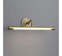 YCVAWEOD Wall Sconces, Mirror Light Bathroom LED Vanity Lamp Brass,V-intage Mirror Lights with Rotatable 180° Lamp Head,3 Color Temperature, Pendant Light LWX