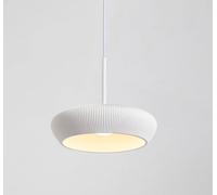 YCVAWEOD White, Nordic Gypsum Vintage Dining Room lamp Creative Design Pendant Light Modern Minimalism Hanging lamp LED Living Room Bedroom loft Country House LWX