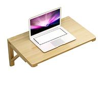 YCVAWEOD Wood Wall Mounted Folding Table | Heavy Duty Small Fold Down Laptop Computer Table, Wall Folding Workbench Space Saving, Hanging Desk for Kitchen, Multi-purpose LWX