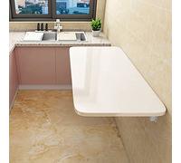 YCVAWEOD Wooden Folding Wall-Mounted Drop-Leaf Table,Space Saving Wall-Mounted Folding Table,Folding Workbench,Modern and Minimalist Folding Wall Table (80x30cm/31x11.8in) LWX