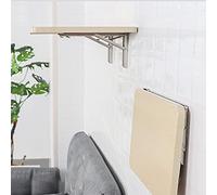 YCVAWEOD Wooden Small Folding Table, Wall Mounted Desk, Learning Table, Kitchen Table, Drop Leaf Dining Table, for Small Saving Spaces, Dining Room,Single Room and Apartment LWX