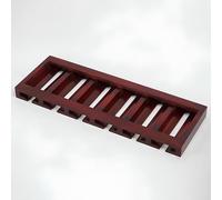 YCVAWEOD Wooden Wine Glass Rack - Under Cabinet or Countertop Storage for Up to 12 Glasses - Stylish Red Finish, 70x25cm/27.5x9.8in - Perfect for Home Bar or Kitchen nization. LWX