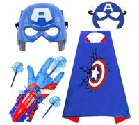 YCVBCY Hero Children's Costume, Avengerrs Costume, Mask, Launcher Glove, Cosplay Costume for Children, Theme Party Dress Up Costume for Children's Birthday, Halloween, Carnival 2