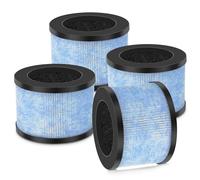 ycwarmxx MK-01 & MK06 True HEPA Filter Replacement Compatible with Aroeve MK01, MK06, ToLife TZ-K1, FreAire KN6391 and Kloudi DH-JH01 Air Purifier, Standard Version, Pack of 4