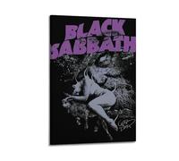 YCWUKARTS Black Sabbath Posters, Music Canvas Wall Art Vintage Rock Band Prints For Home & Office Wall Decor 08x12inch(20x30cm) Frame-style