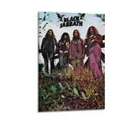 YCWUKARTS Black Sabbath Posters, Music Canvas Wall Art Vintage Rock Band Prints For Home & Office Wall Decor 12x18inch(30x45cm) Frame-style