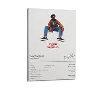 YCWUKARTS Brent Faiyaz -Fuck The World Posters, Music Canvas Wall Art Vintage Prints For Home & Office Wall Decor 16x24inch(40x60cm) Frame-style