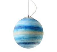 YCWZKJ e Universe Planet Chandelier,Earth/Sun/Moon/Venus/Jupiter/Uranus/Mars/Saturn Pendant Light,E26 Resin lampshade 12W,Living Room Restaurant Hotel Art Deco Lights (Uranus,30cm)