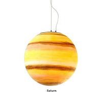 YCWZKJ e Universe Planet Chandelier,Earth/Sun/Moon/Venus/Jupiter/Uranus/Mars/Saturn Pendant Light,E26 Resin lampshade 12W,Living Room Restaurant Hotel Art Deco Lights (Saturn,40cm)