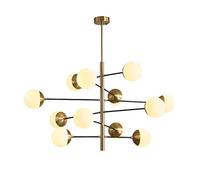 YCWZKJ Modern Gold Ceiling Lights Living Room,12 Lights Sputnik Chandeliers Ceiling Light Fitting Industrial Ceiling Lamp Vintage Pendant Light for Bedroom Dining Room-Gold 1 12t