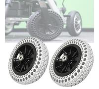 YCXHGK 8 Inch Solid Tire for Electric Wheelchairs, 200x50 Wheelchair Front Wheels Assembly, Universal Wear-Resistant Front wheels Replacement Parts(Gray)