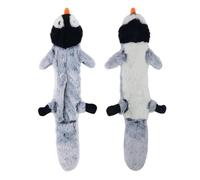 YCXMBH Funny Simulated Animal No Stuffing Dog Toy with Squeakers Durable Stuffingless Plush Squeaky Dog Chew Toy Crinkle Pet(Penguin)