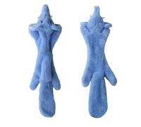 YCXMBH Funny Simulated Animal No Stuffing Dog Toy with Squeakers Durable Stuffingless Plush Squeaky Dog Chew Toy Crinkle Pet(Elephant)