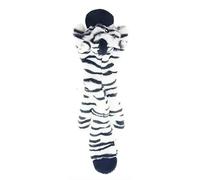 YCXMBH Funny Simulated Animal No Stuffing Dog Toy with Squeakers Durable Stuffingless Plush Squeaky Dog Chew Toy Crinkle Pet(Zebra)