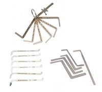 YCXNLONG Locksmith Tools Lock Picking Tension Wrench (18pcs)