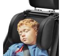 YCXXKJ Car Headrest Pillow, 180°Adjustable Travel Sleeping Car Headrest, U-Shaped Car Seat Head Neck Support, Road Pal Headrest for Long Trip, Suitable for Kids and Adults, Black