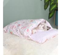 YCYATS Orthopaedic Cat Sleeping Bag, The Soft and Warm Sleeping Bag for Cats, Removable and Washable Cat Cushion, Safety Feeling Pet Bed (XL (Within 22 pounds), Cupcake)