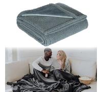 YCYATS Sex Waterproof Blanket for Couple Bed Bedspread Bed Sofa Throw Cuddly Blanket (Grey, XL: 145 x 216 cm)