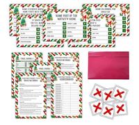 Ycyfckdr Christmas Feud Game, Christmas Friendly Feud Games for Family Gathering, Family Games for Game Night, Adults Large Group Holiday Party Activity Supplies, 006