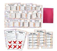 Ycyfckdr Halloween Feud Game, Halloween Game for Adults Getting Fun in The Party, Indoor Trivious Card, Trick Or Treat Games, Night Fun Trivia Quiz for Family, 1 Pack -003