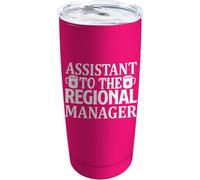 YCYFSC Assistant to The Regional Manager Coffee Tumbler 20 oz with Lid and Straw Insulated Stainless Steel Tumblers Hot and Cold Tumbler
