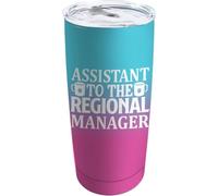 YCYFSC Assistant to The Regional Manager Coffee Tumbler 20 oz with Lid and Straw Insulated Stainless Steel Tumblers Hot and Cold Tumbler