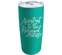YCYFSC Assistant to The Regional Manager- Coffee Tumbler 20 oz with Lid and Straw Insulated Stainless Steel Tumblers Hot and Cold Tumbler