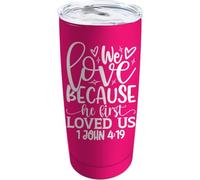 YCYFSC His Grace is Sufficient Coffee Tumbler 20 oz with Lid and Straw Insulated Stainless Steel Tumblers Hot and Cold Tumbler