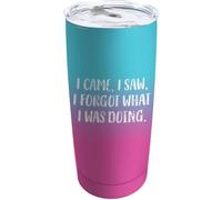 YCYFSC I Came I Saw I Forgot What I was Doing Coffee Tumbler 20 oz with Lid and Straw Insulated Stainless Steel Tumblers Hot and Cold Tumbler