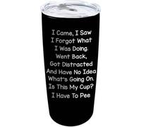 YCYFSC I Came I Saw I Forgot What I was Doing Coffee Tumbler 20 oz with Lid and Straw Insulated Stainless Steel Tumblers Hot and Cold Tumbler