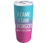 YCYFSC I Came I Saw I Forgot What I was Doing- Coffee Tumbler 20 oz with Lid and Straw Insulated Stainless Steel Tumblers Hot and Cold Tumbler
