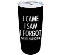 YCYFSC I Came I Saw I Forgot What I was Doing Coffee Tumbler 20 oz with Lid and Straw Insulated Stainless Steel Tumblers Hot and Cold Tumbler