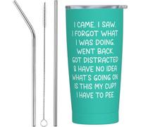 YCYFSC I Came I Saw I Forgot What I was Doing Coffee Tumbler 20 oz with Lid and Straw Insulated Stainless Steel Tumblers Hot and Cold Tumbler