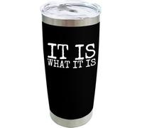 YCYFSC It is What It is Coffee Tumbler 20 oz with Lid and Straw Insulated Stainless Steel Tumblers Hot and Cold Tumbler