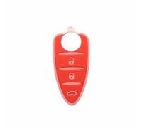 YCYHMHH 3 Button Silicone Rubber Car Key Pad with Luminous Effect For alfa For romeo Mito Giulietta 159 GTA 4C Myth Car Accessory-bright red