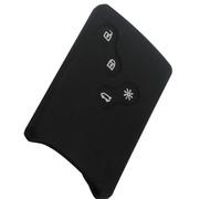 YCYHMHH 4 Buttons Silicone Rubber Car-Styling Key Cover Case Protector For Renaut Clio Logan Megane 2 3 Koleos Scenic Card-black