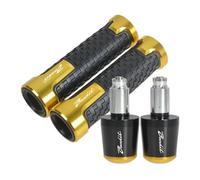 YCYHMHH Motorcycle accessories handlebar hand grips handle bar ends cap For Suzuki GSF 1250 250 600 650 S/N Bandit 2007-2015 2014 2013-Gold and Black