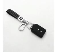 YCYHMHH Silicone Car Key Case Fob Shell For Mitsubishi EVO ASX OutLander 3 Pajero Sport Eclipse Galant Lancer Raider Endeavor-Type H with Chain