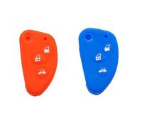 YCYHMHH Silicone Car Key Cover Case For alfa For romeo 147 156 166 Flip Remote Key Shell 2/3 Buttons 2 Pcs/lot-3 button 1red1blue