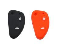 YCYHMHH Silicone Car Key Cover Case For alfa For romeo 147 156 166 Flip Remote Key Shell 2/3 Buttons 2 Pcs/lot-2 button 1black1red