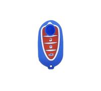 YCYHMHH Silicone Key Fob Cover For alfa For romeo Gilietta Mito 940 159 4C GTA Folding Flip Key Remote Case 3 Button Car Accessory-Dark Blue cover
