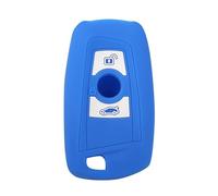 YCYHMHH Silicone Key Holder Case For BMW X3 F25 F33 For BMW F10 F30 F20 F22 Serie 1 3 5 7 X4 F26 CAS4 Remote Key Cover Car Pad Protector-Blue