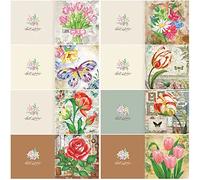 ycyingcheng 5D Diamond Painting Mother's Day Birthday Cards, Thank You Cards Christmas Cards Valentine's Day, DIY Diamond Painting Craft Kit, Party Gifts, 8 Piece