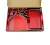 ycyingcheng ycyingcheng 3D Christmas Gingerbread House Cookie Cutter Set, Stainless Steel Christmas Biscuit Mould for DIY Holiday Baking Festive Cake Bakeware & Decoration