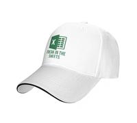 YCYLYLYC Baseball Cap Men Women Washed Cotton Unisex Golf Trucker Running Excel Fun Design Baseball Cap Christmas Hat Cap for Men and Women Outdoor Sport Caps Hat