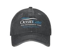 YCYLYLYC Baseball Cap Unisex Distressed Denim Snapback Cap Risk Management Adventures Breathable Baseball Cap Ocean Gate Travel Hat Gift