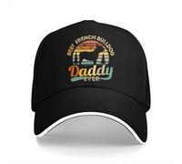 YCYLYLYC Best French Bulldog Daddy Ever Baseball Caps Peaked Cap Father Day Sun Shade Hats for Men Women
