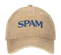 YCYLYLYC Men Women casual Baseball cap with spam pattern for men and adults washable trucker hat breathable customized with mailbox logo for tennis and Skate outdoor sports